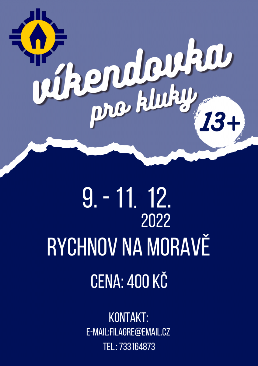 Pozvánka na víkendovku pro starší kluky